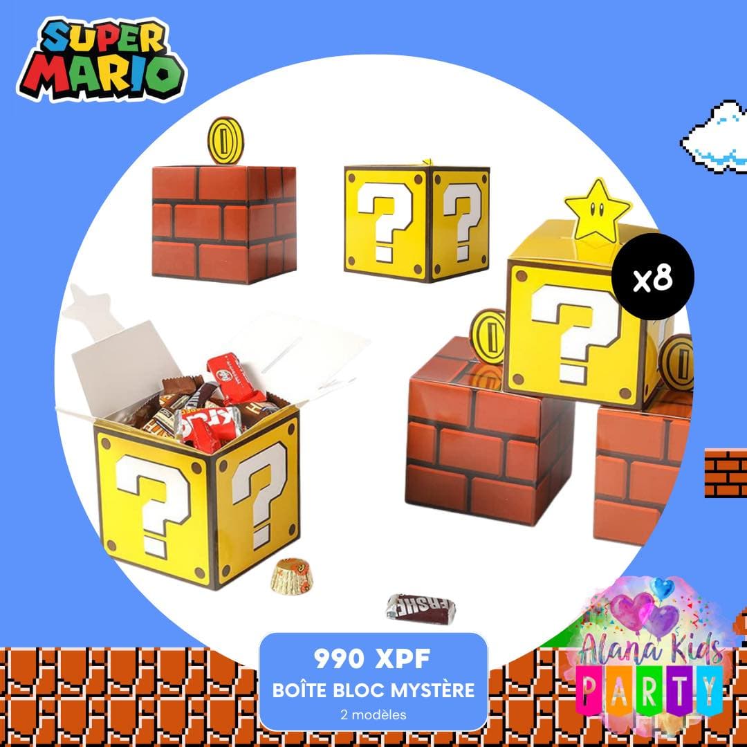 Boîte Bloc Mystère Super Mario (lot de 8)