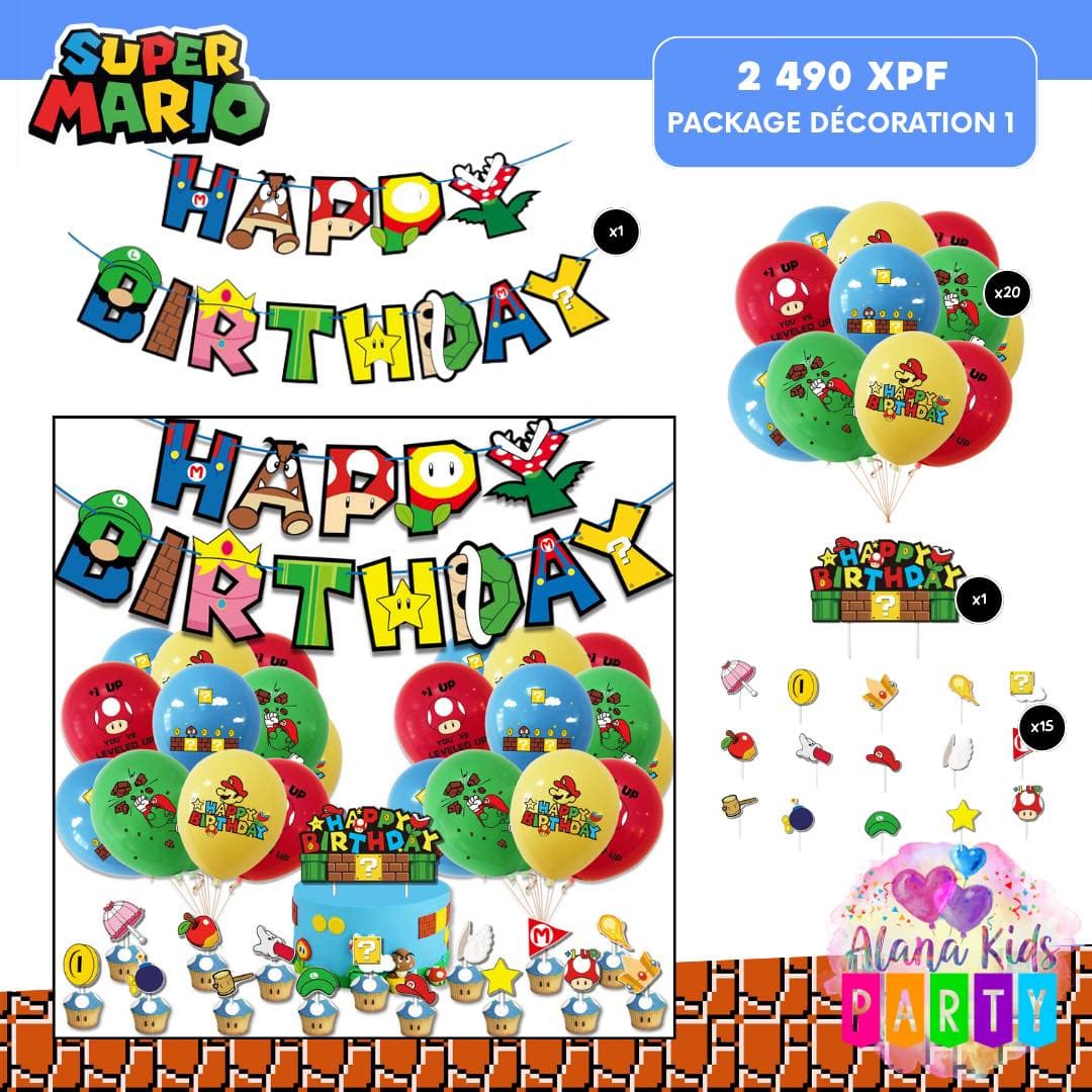 Pack Décoration Super Mario (lot de 37)