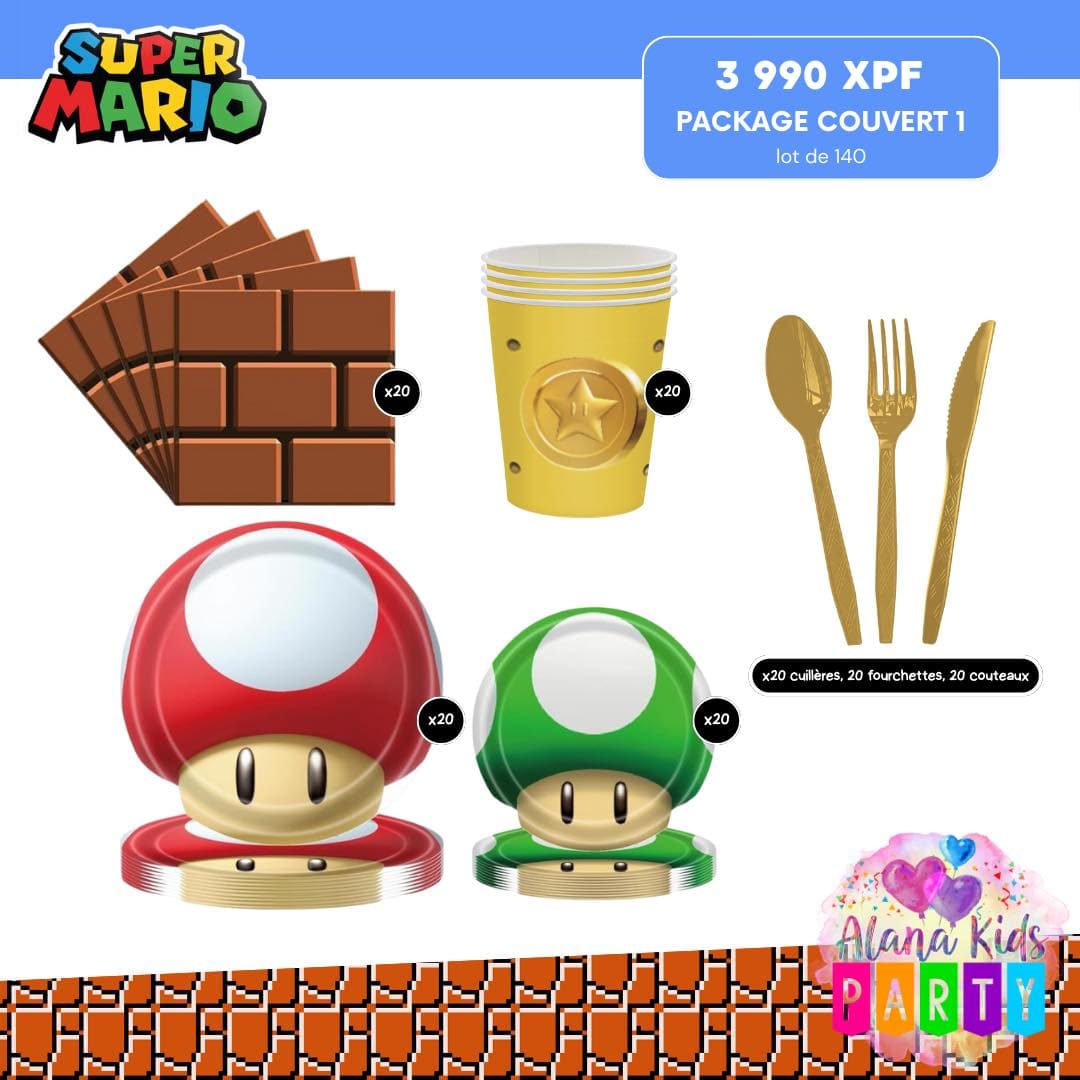 Pack Vaisselle Super Mario Champignon (lot de 140)