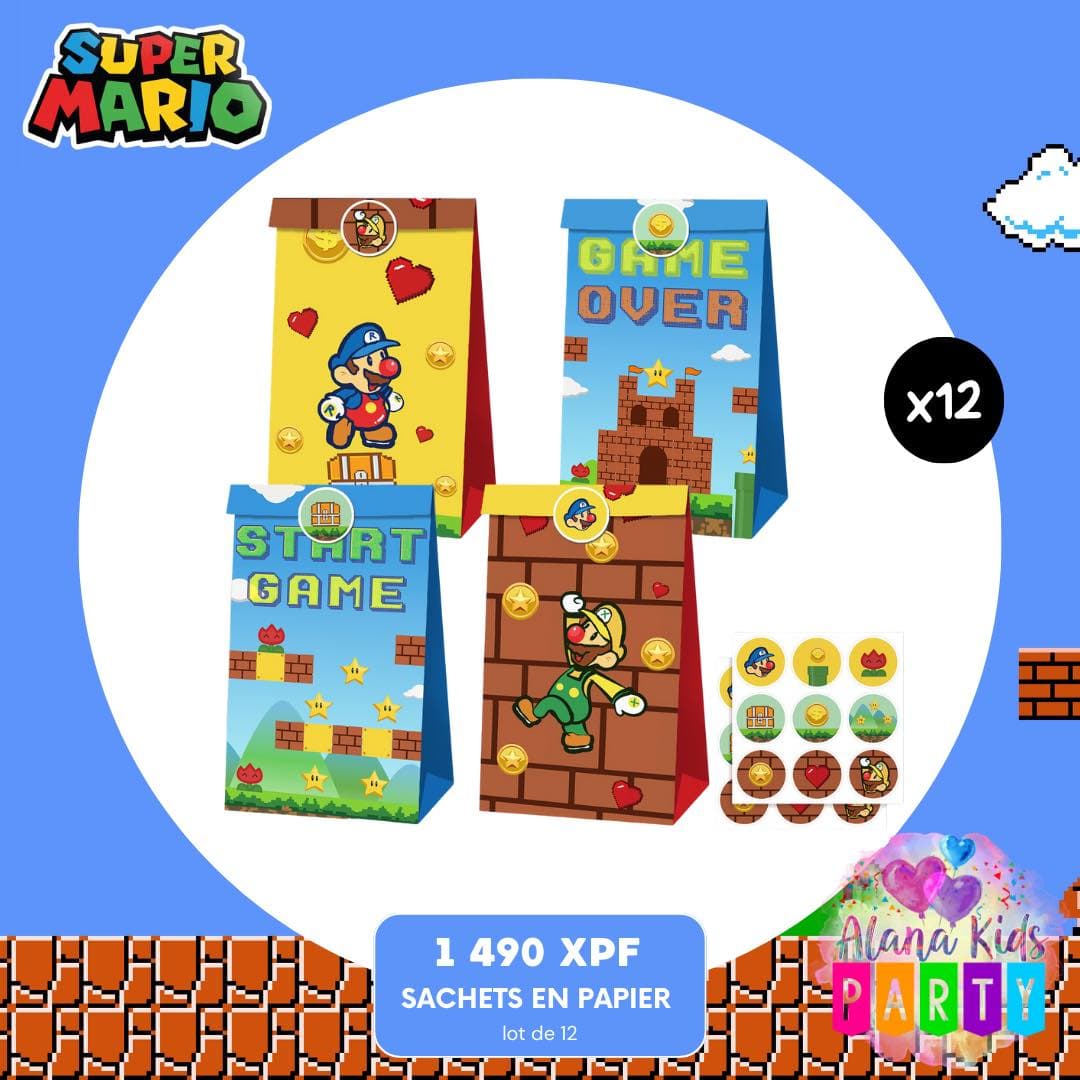 Sachets en Papier Super Mario (lot de 12)