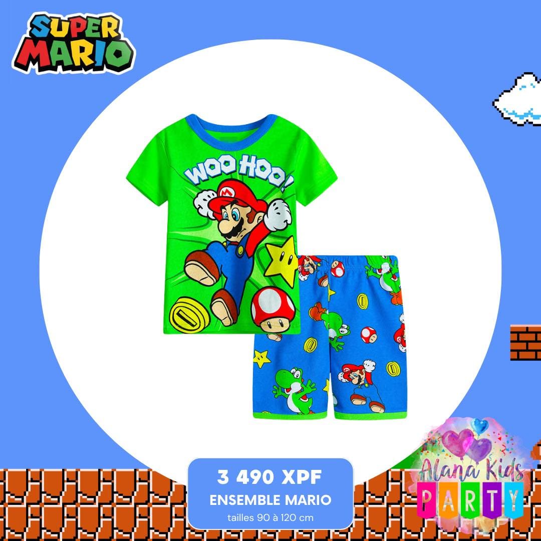 Ensemble Mario Enfant (tailles 90 à 120 cm)