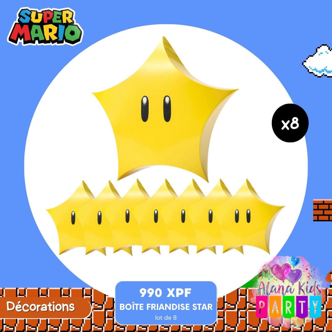 Boîte Friandise Étoile Super Mario (lot de 8)