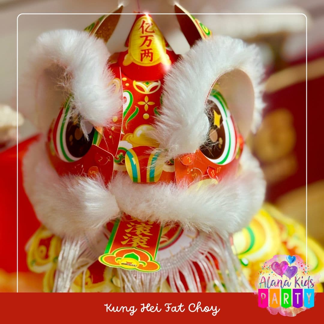 Lion Dansant 3D Nouvel An Chinois