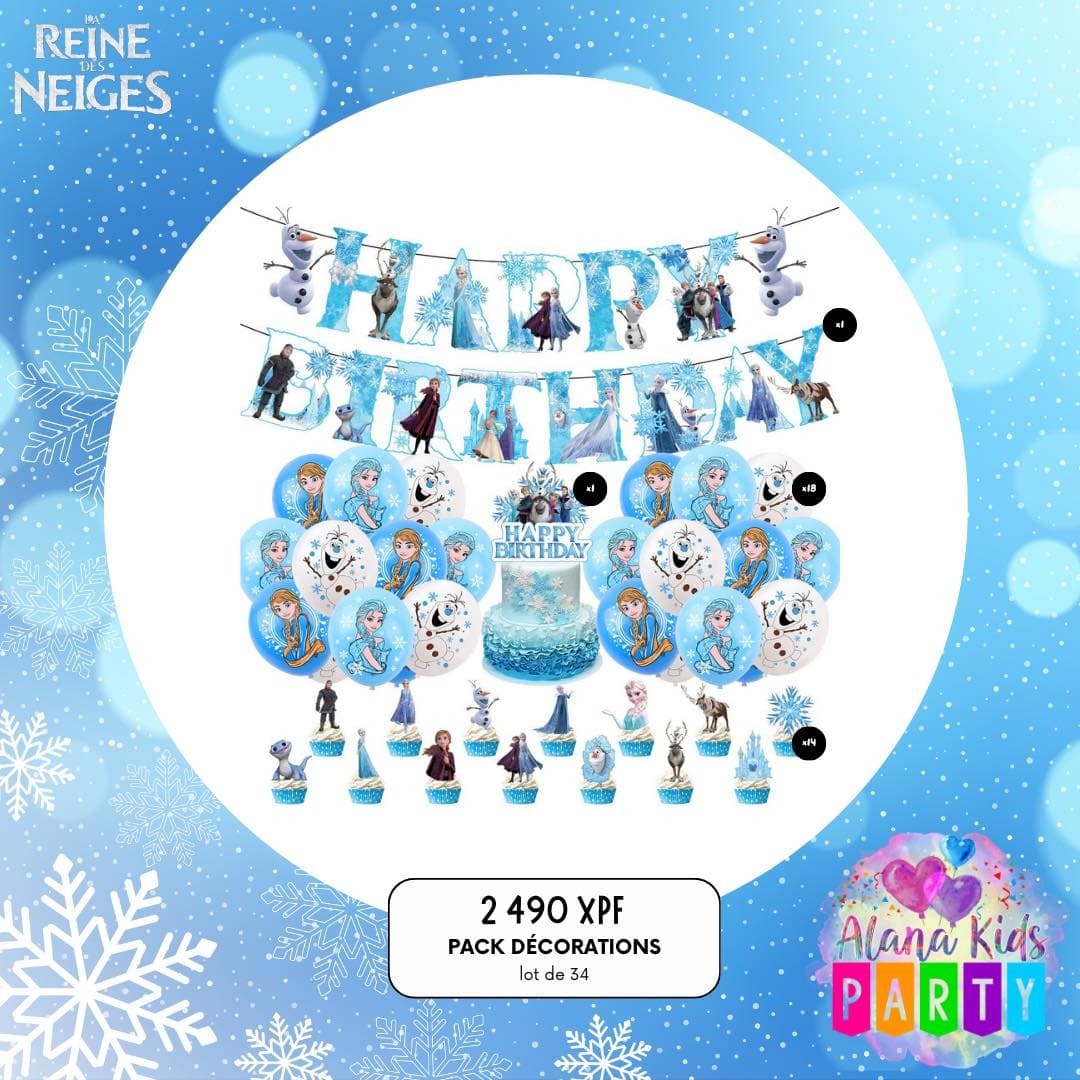 Pack Décorations Reine des Neiges (lot de 34)