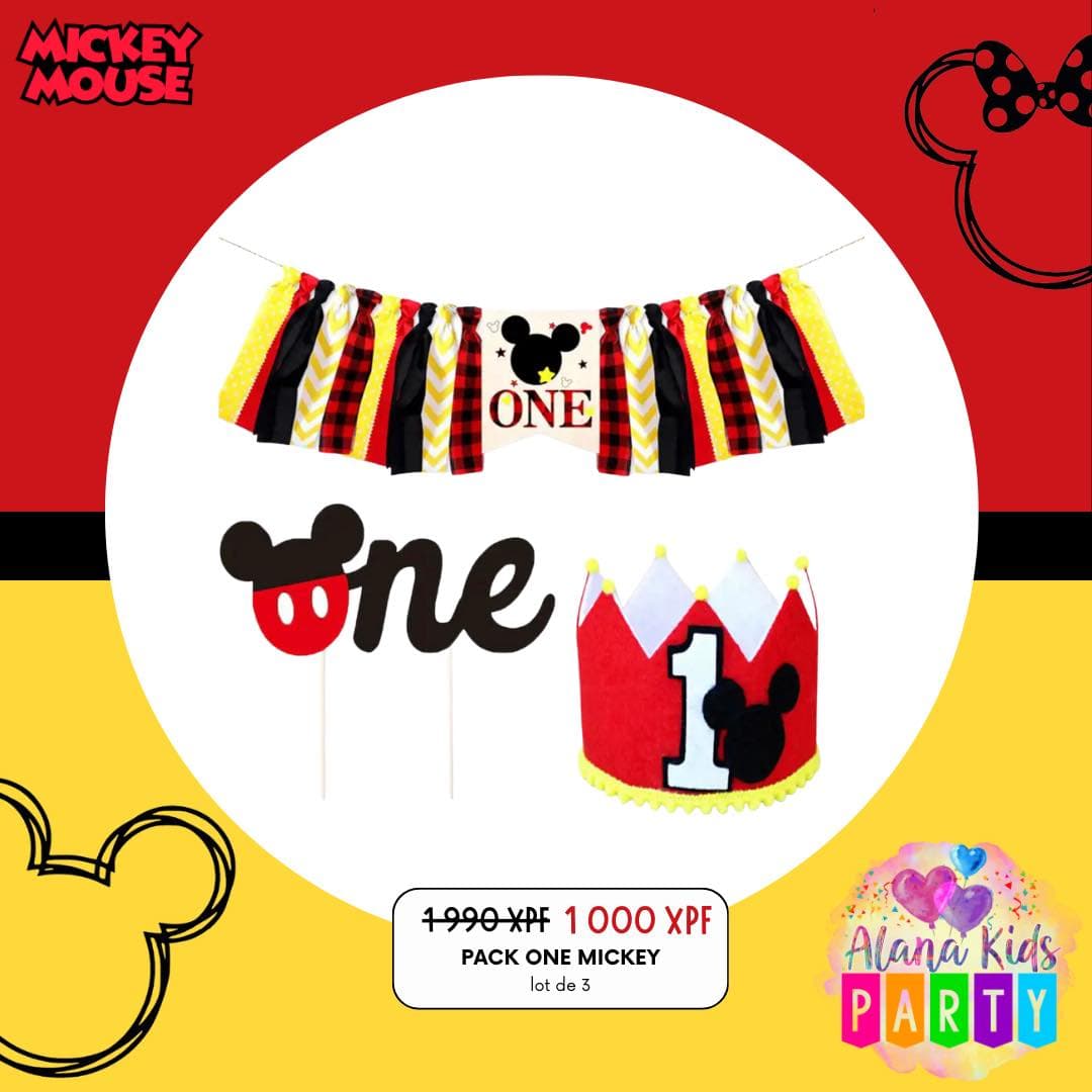 Pack One Mickey Mouse (lot de 3)