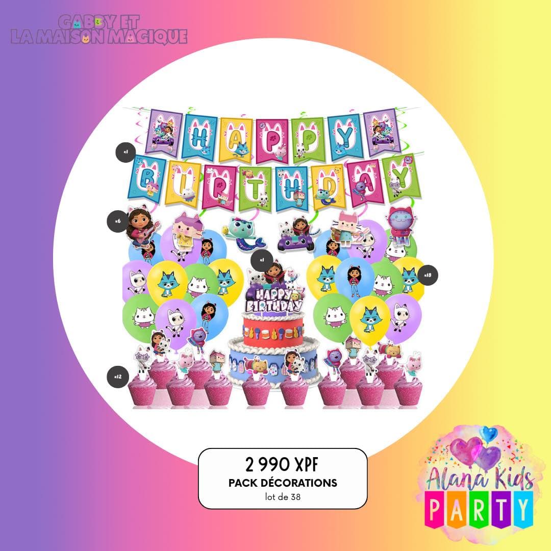 Pack Décorations Gabby et la Maison Magique (lot de 38)